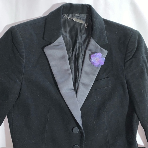 CHANEL P01 lavender Italian Resin pin back BROOCH w/pendant loop - Picture 3 of 13